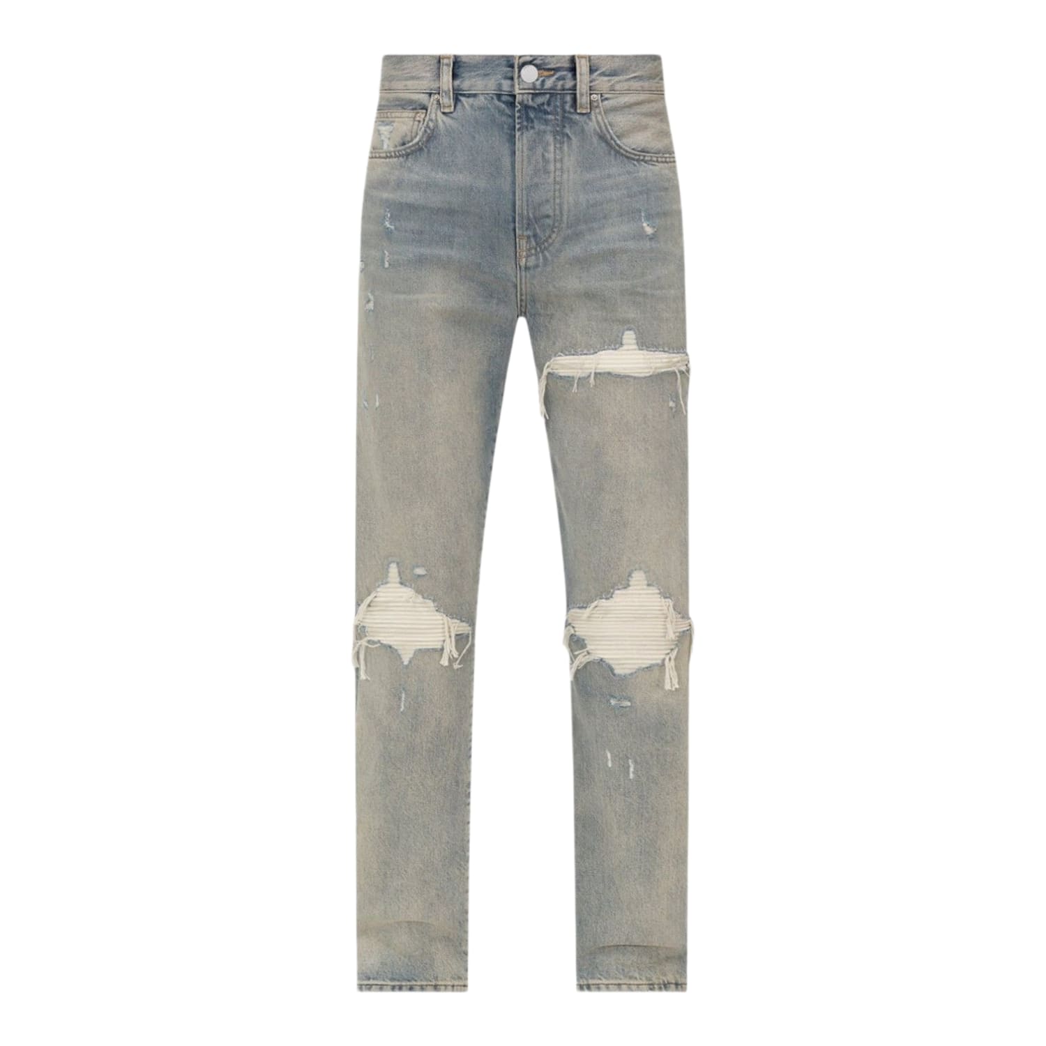 Amiri Suede Straight MX1 Jean Antique Indigo