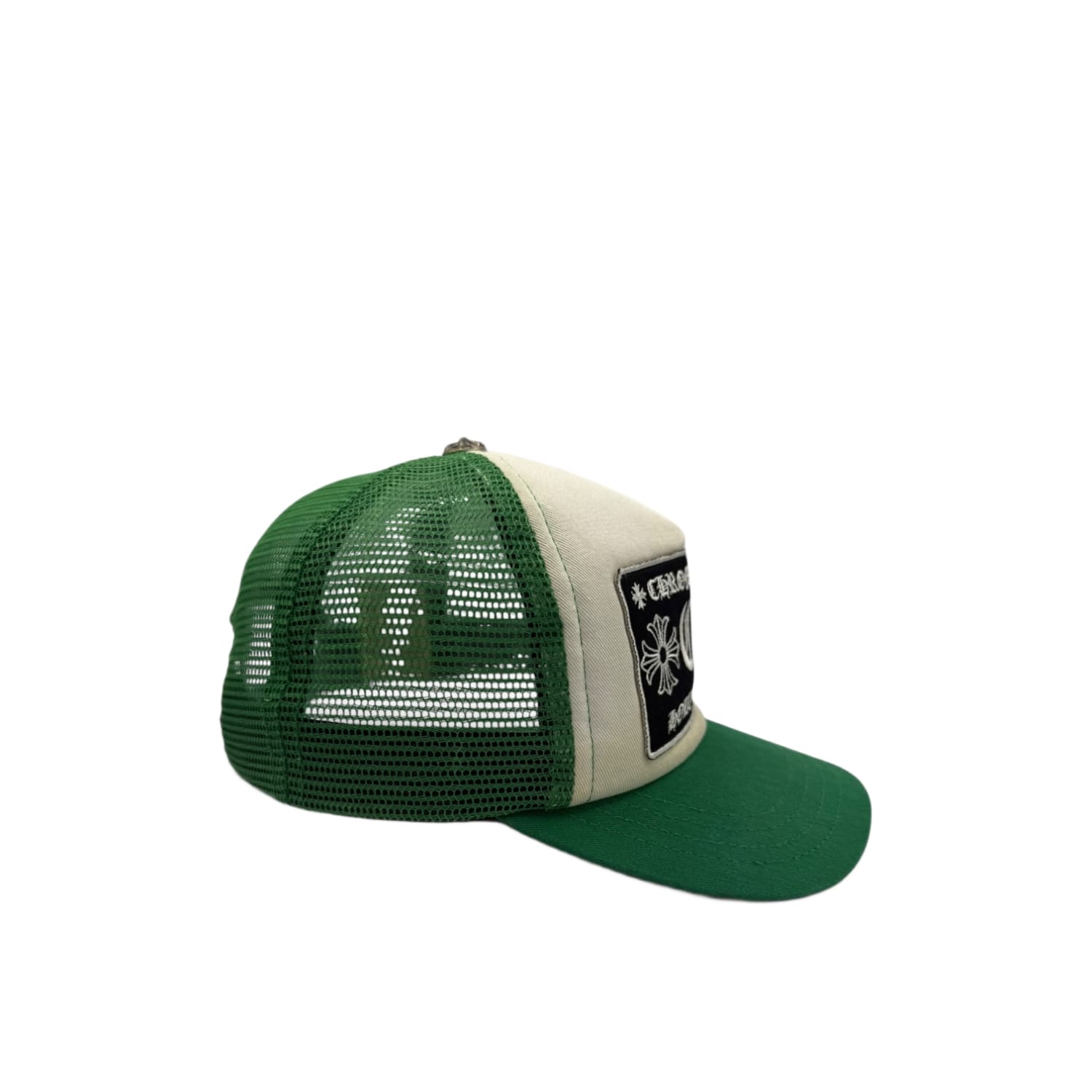 Chrome Hearts CH Hollywood Trucker Hat Green/White