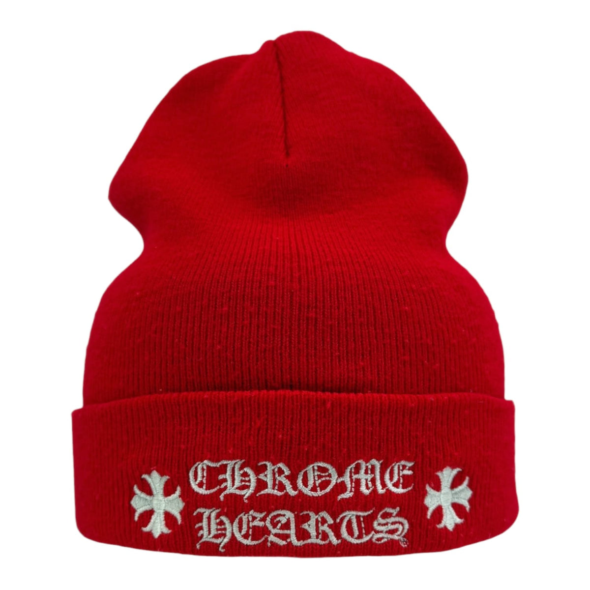Chrome Hearts Logo Beanie Red