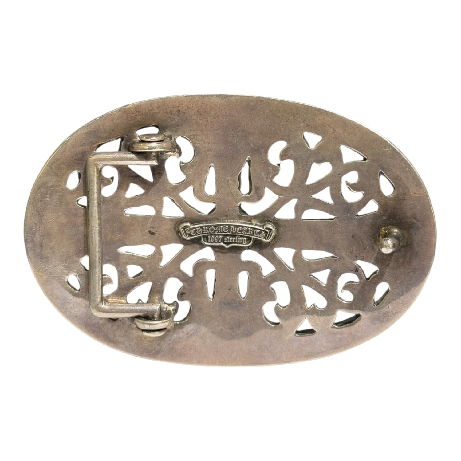 Chrome Hearts Silver Jumbo Oval Belt Buckle
