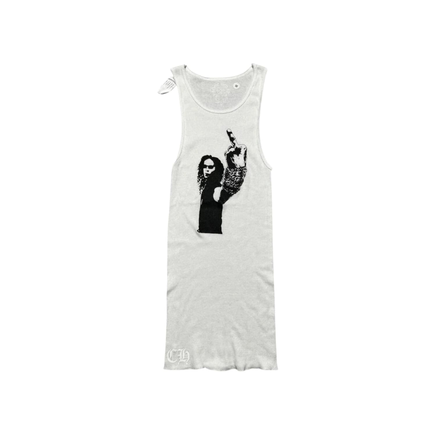 Chrome Hearts Richard Stark Middle Finger Tank White