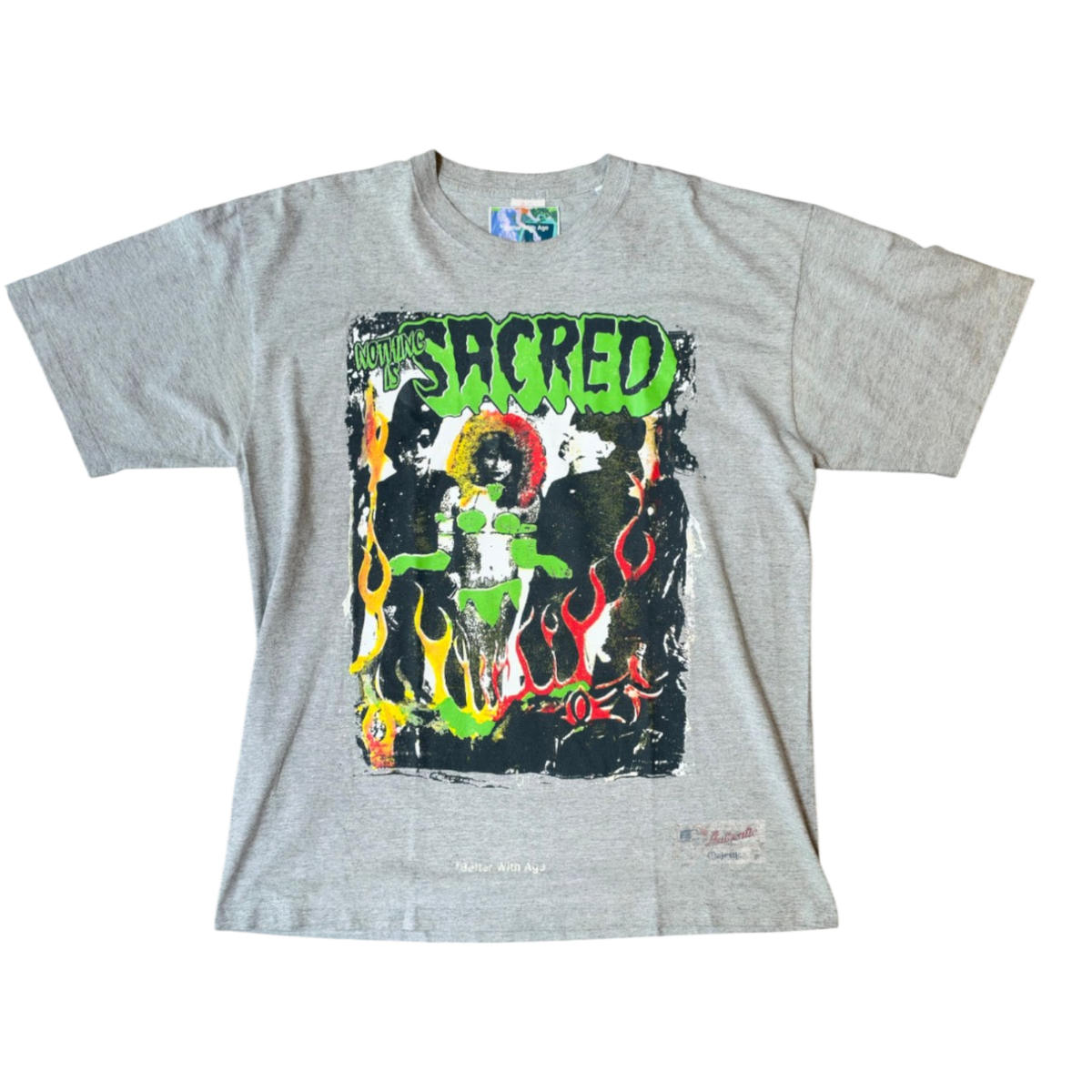 Better With Age 'Scared' T-shirt Light Grey