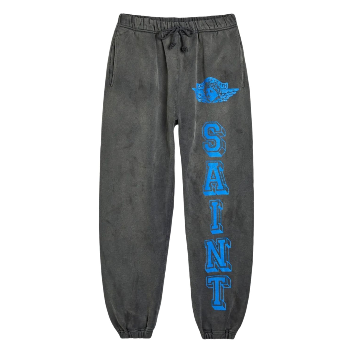 Saint Michael Angel of Death Logo Sweatpants Navy Black