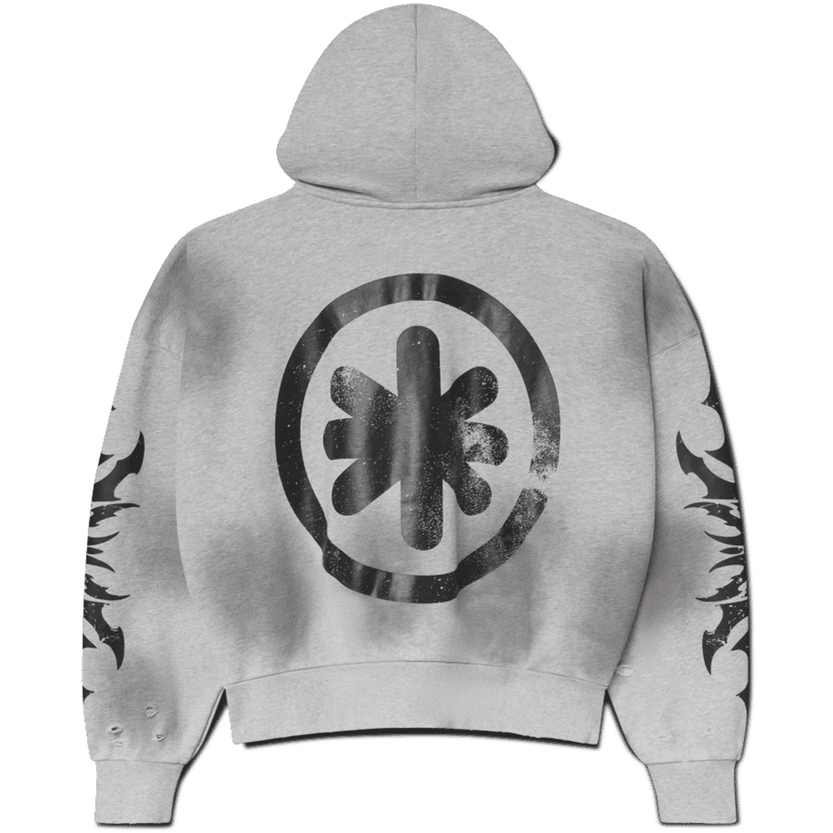 LostShdws Complex Con Exclusive Acid Wash Zip Up Hoodie Grey