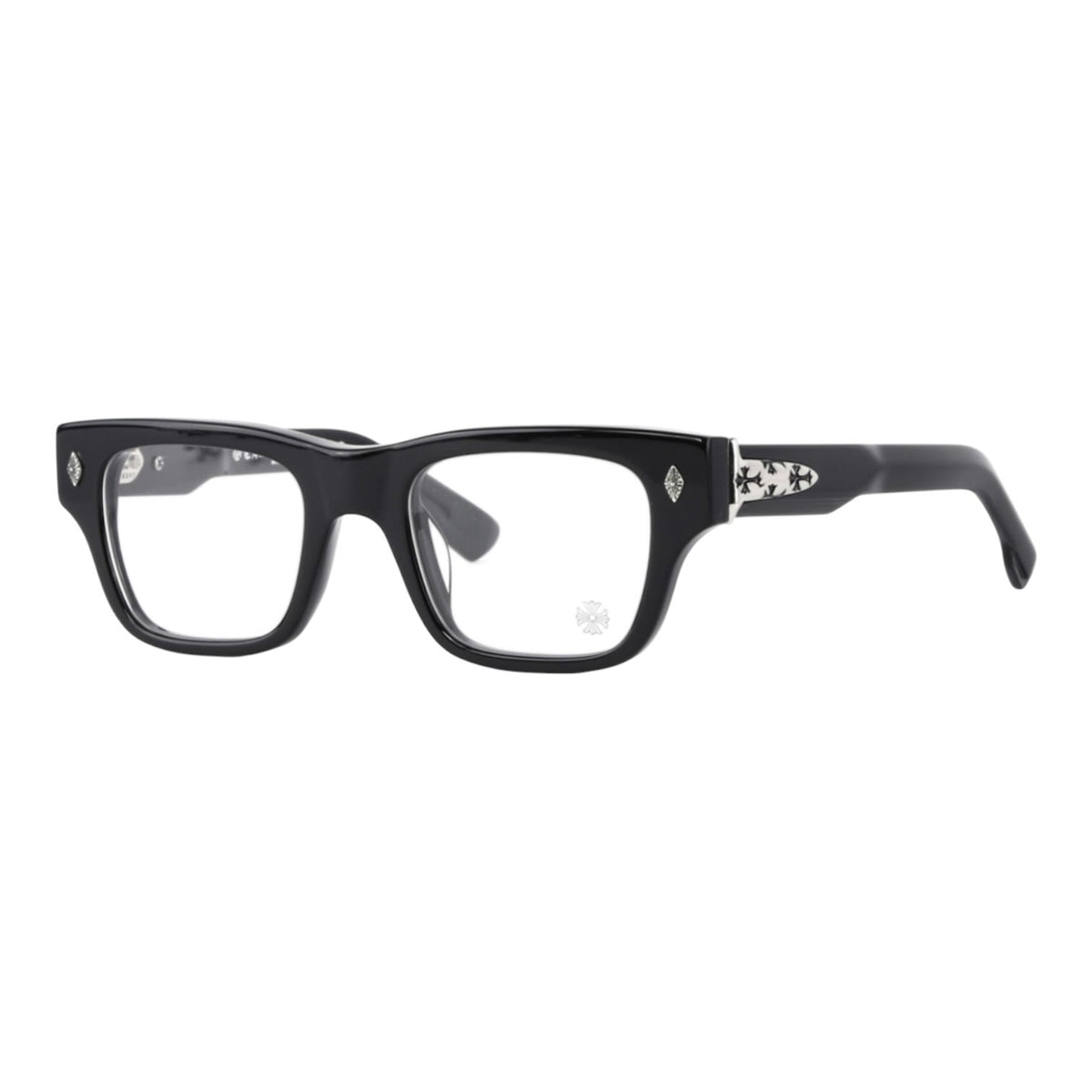 Chrome Hearts Crypdic Matte Black/Silver Glasses