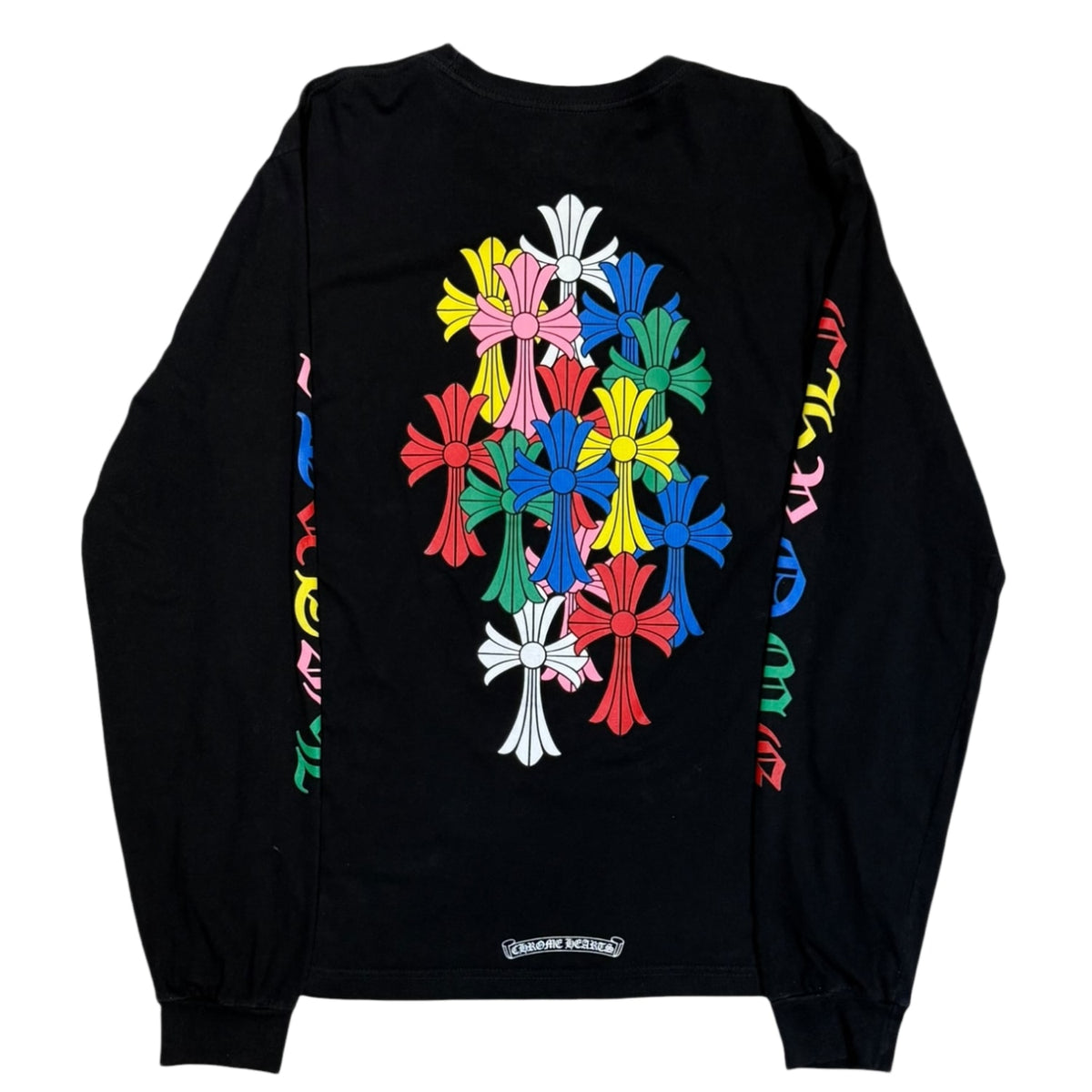 Chrome Hearts Multi-Color Cross Long Sleeve T-Shirt Black