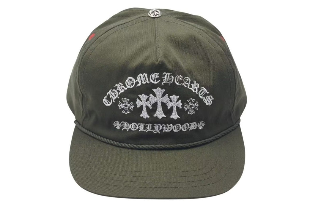 Chrome Hearts Olive Gas Station Trucker Hat