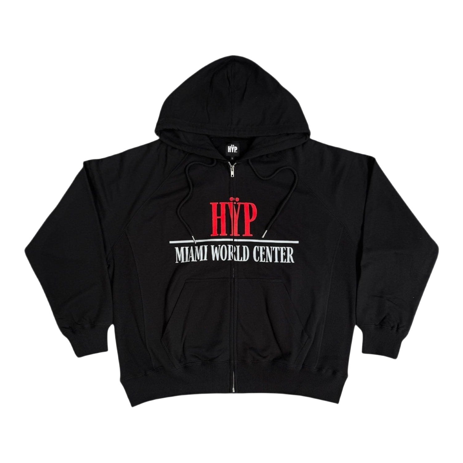 HŸP Miami World Center Zip Up Hoodie Black