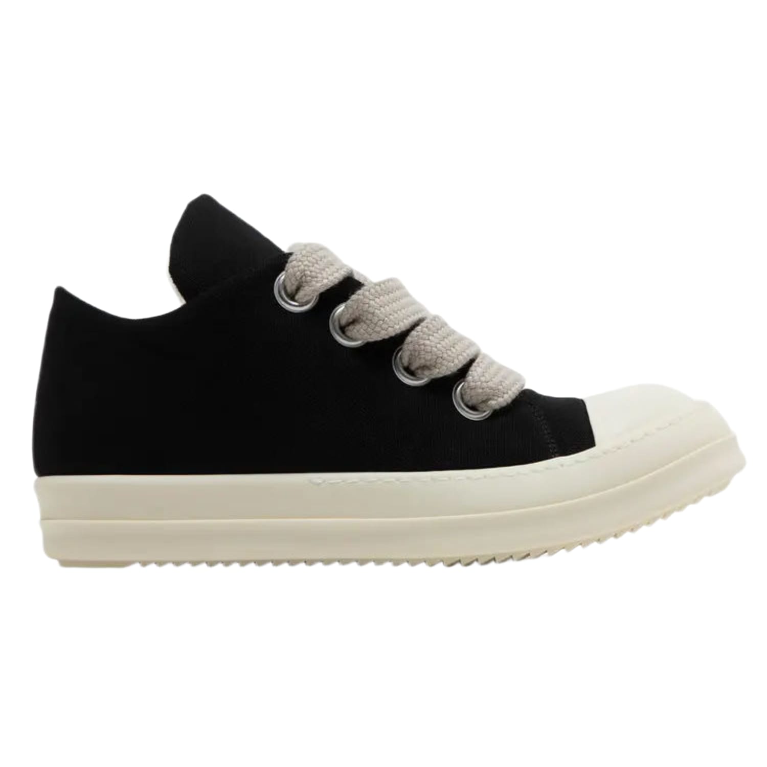 Rick Owens Concordians DRKSHDW Jumbo Laced Nylon Canvas Low Black Milk