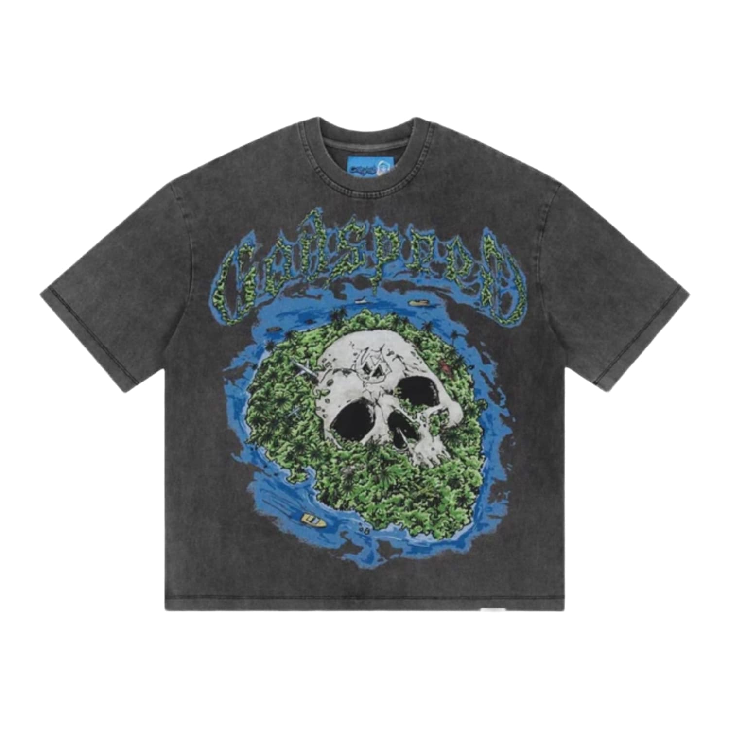 Godspeed Skull Island II T- Shirt Grey Wash