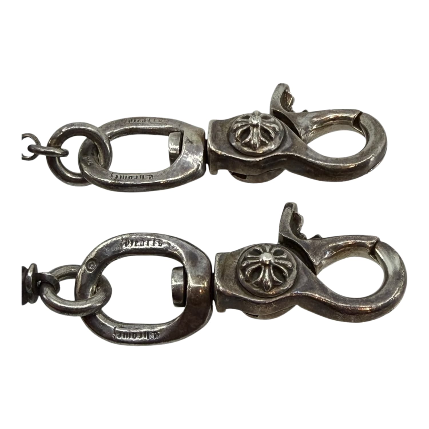Chrome Hearts Silver Foti Skull Wallet Chain