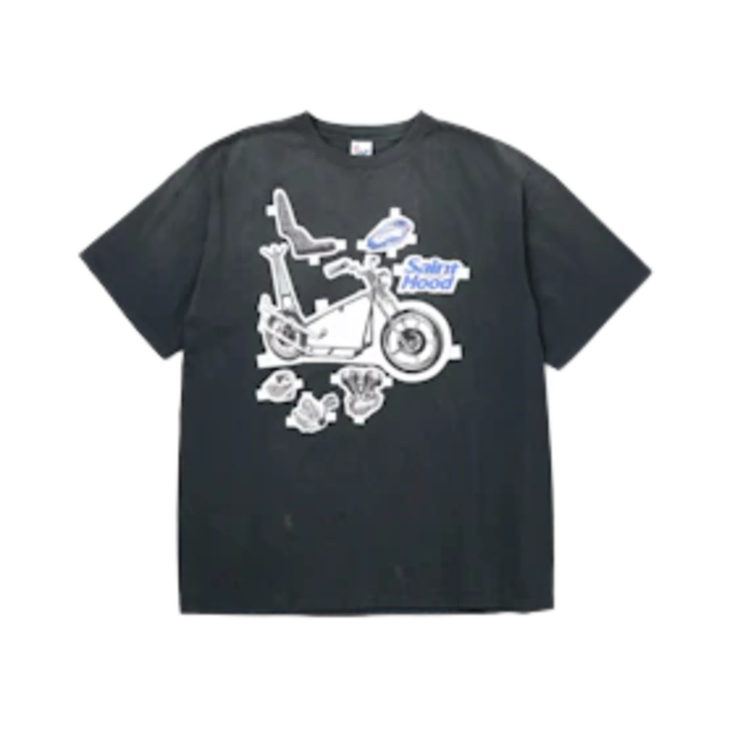 Saint Michael Neighborhood Bike T-Shirt Black