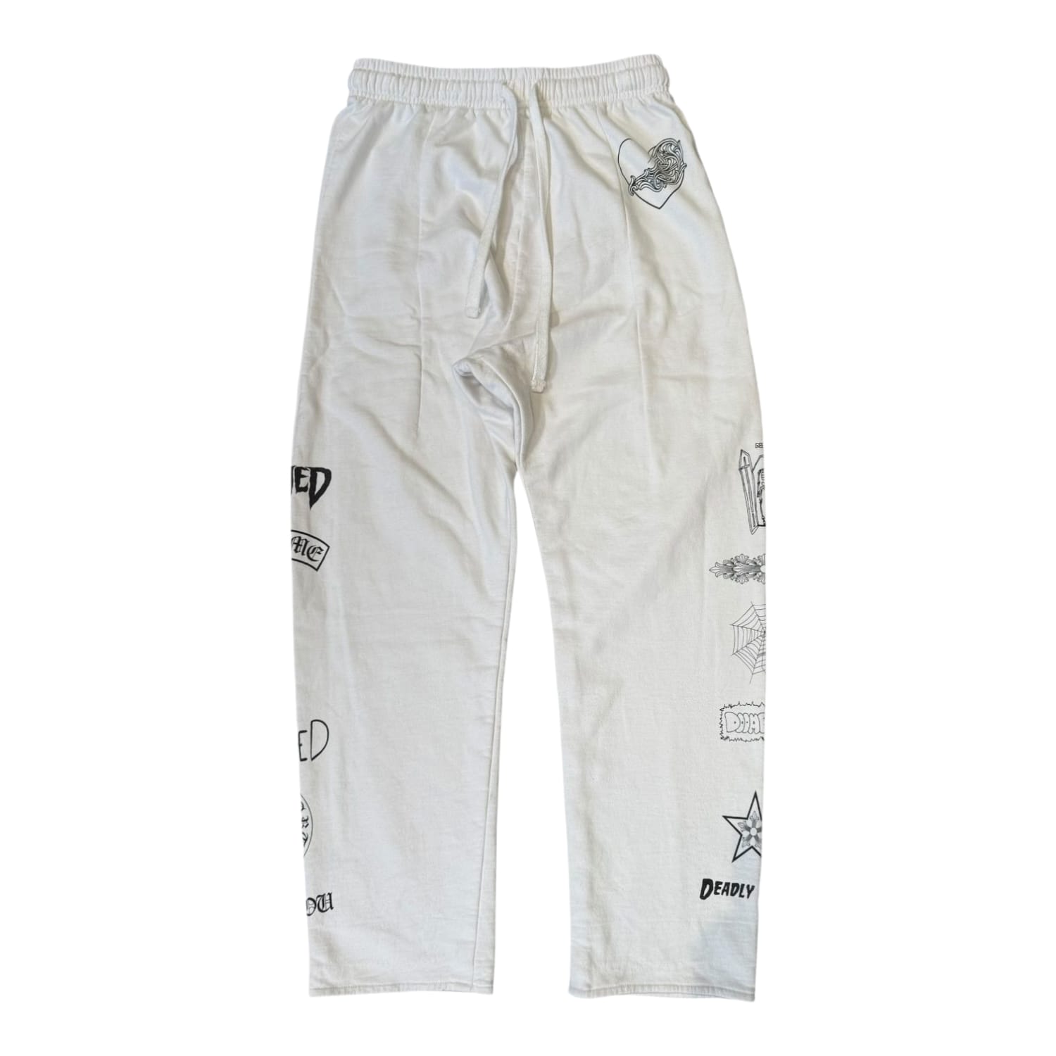 Chrome Hearts Deadly Doll Sweatpants White