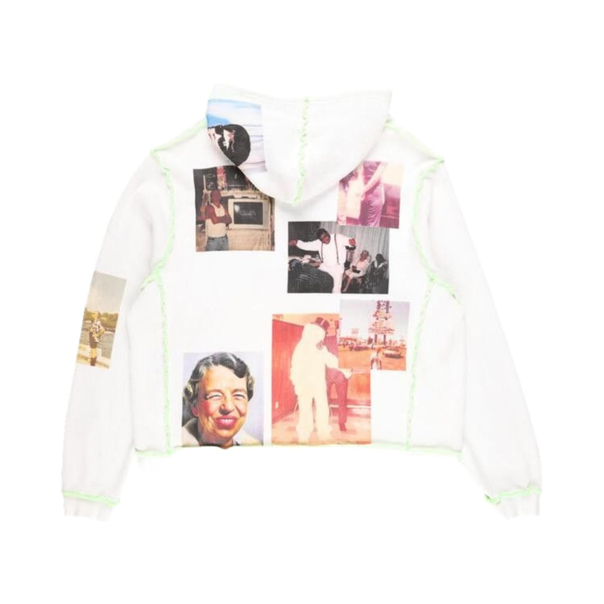 Better With Age Ricky Waffle Zip-Up Hoodie 'White'