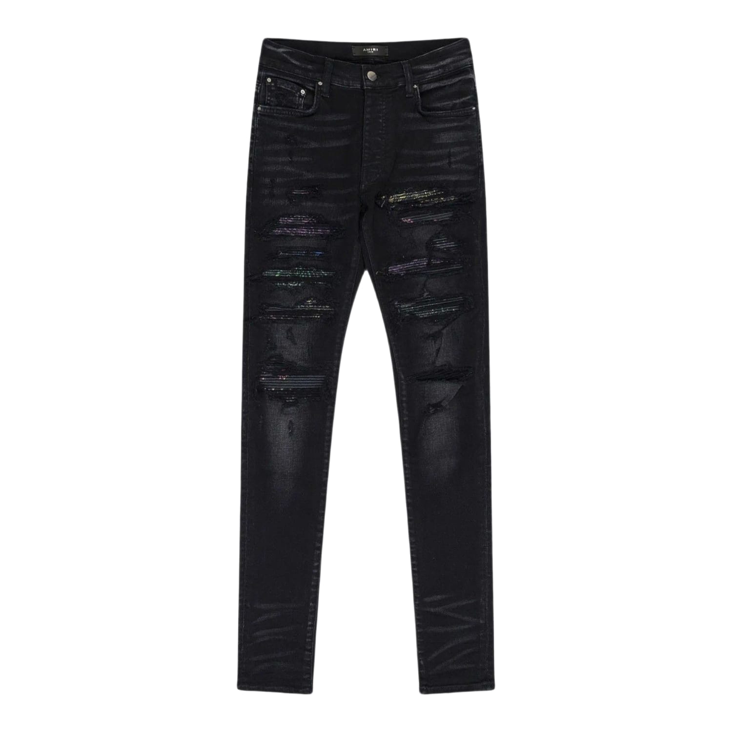 Amiri Thrasher Rainbow Paisley Jeans Black