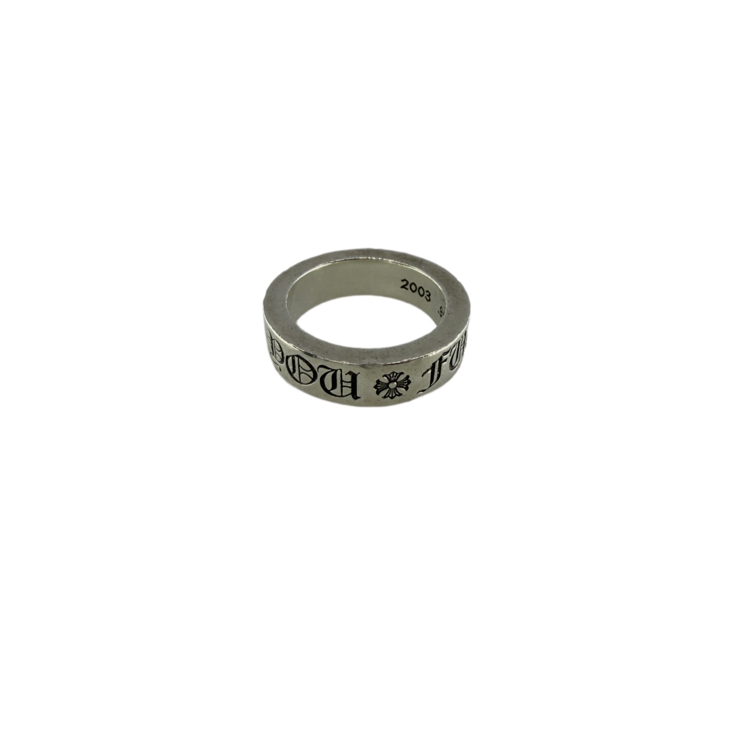 Chrome Hearts Silver Fuck You Spacer Ring - US Size 7