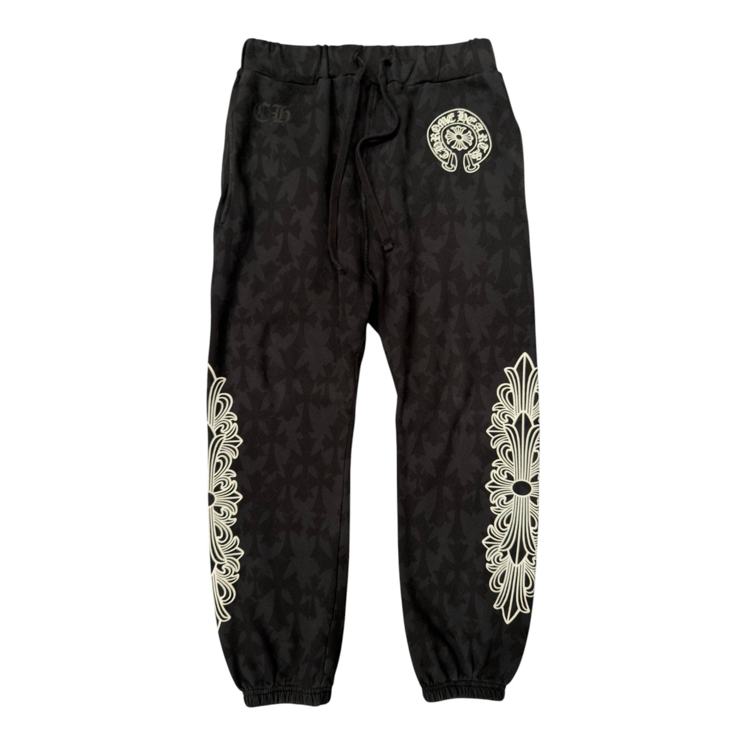 Chrome Hearts Horseshoe Floral Monogram Sweatpants