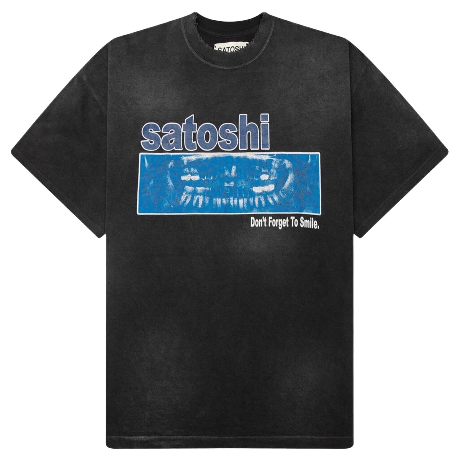 Satoshi Nakamoto Don't Forget To Smile T-Shirt Black