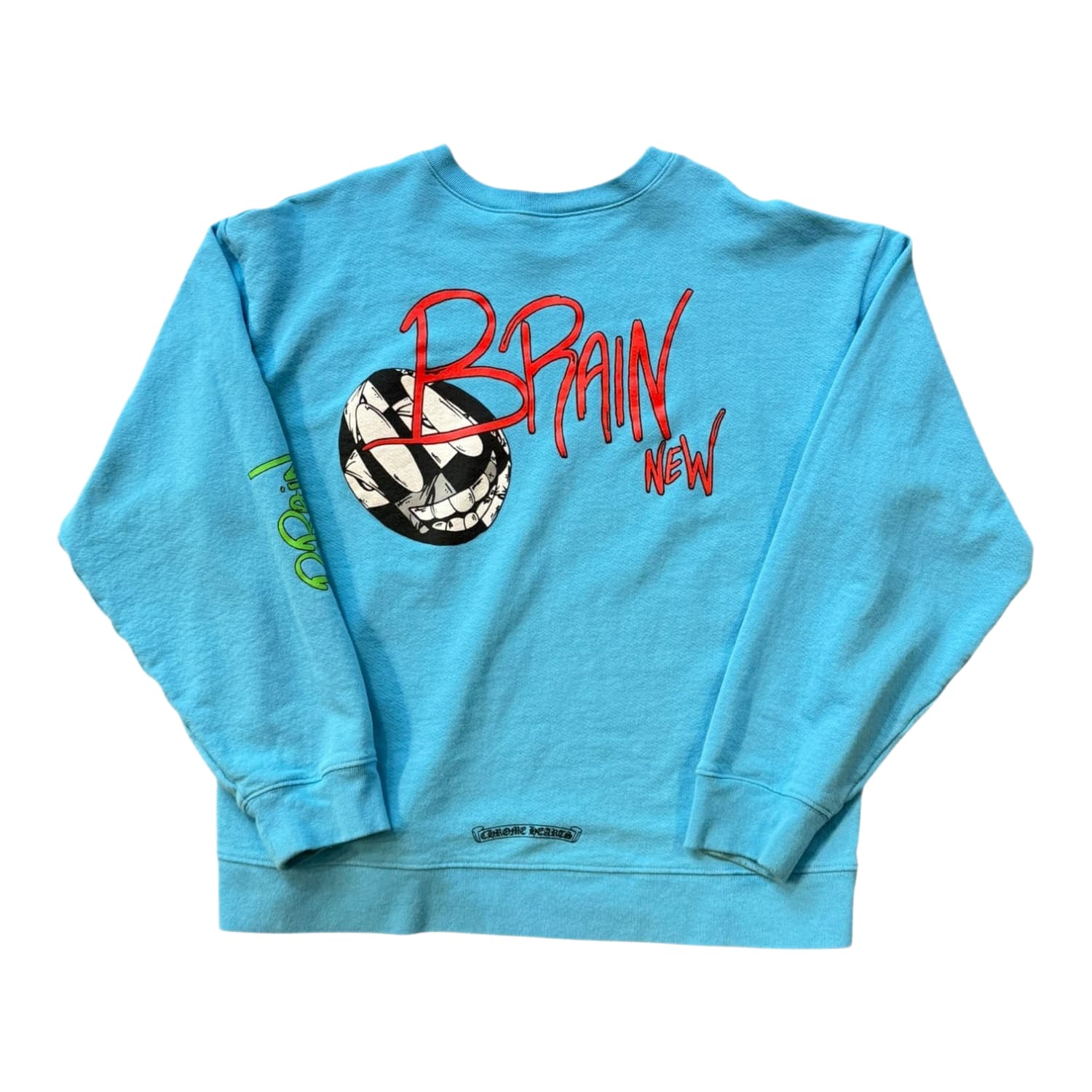 Chrome Hearts Matty Boy Brain Crewneck Blue