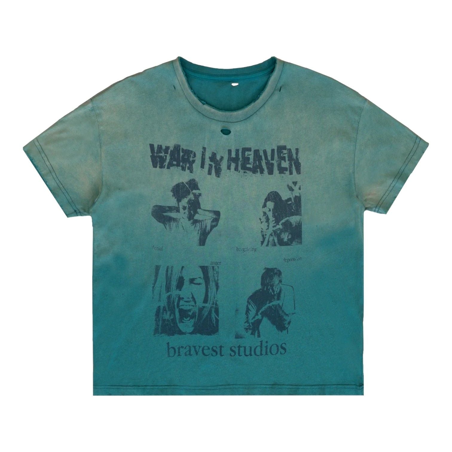 Bravest Studios Heaven Vintage T-Shirt Blue