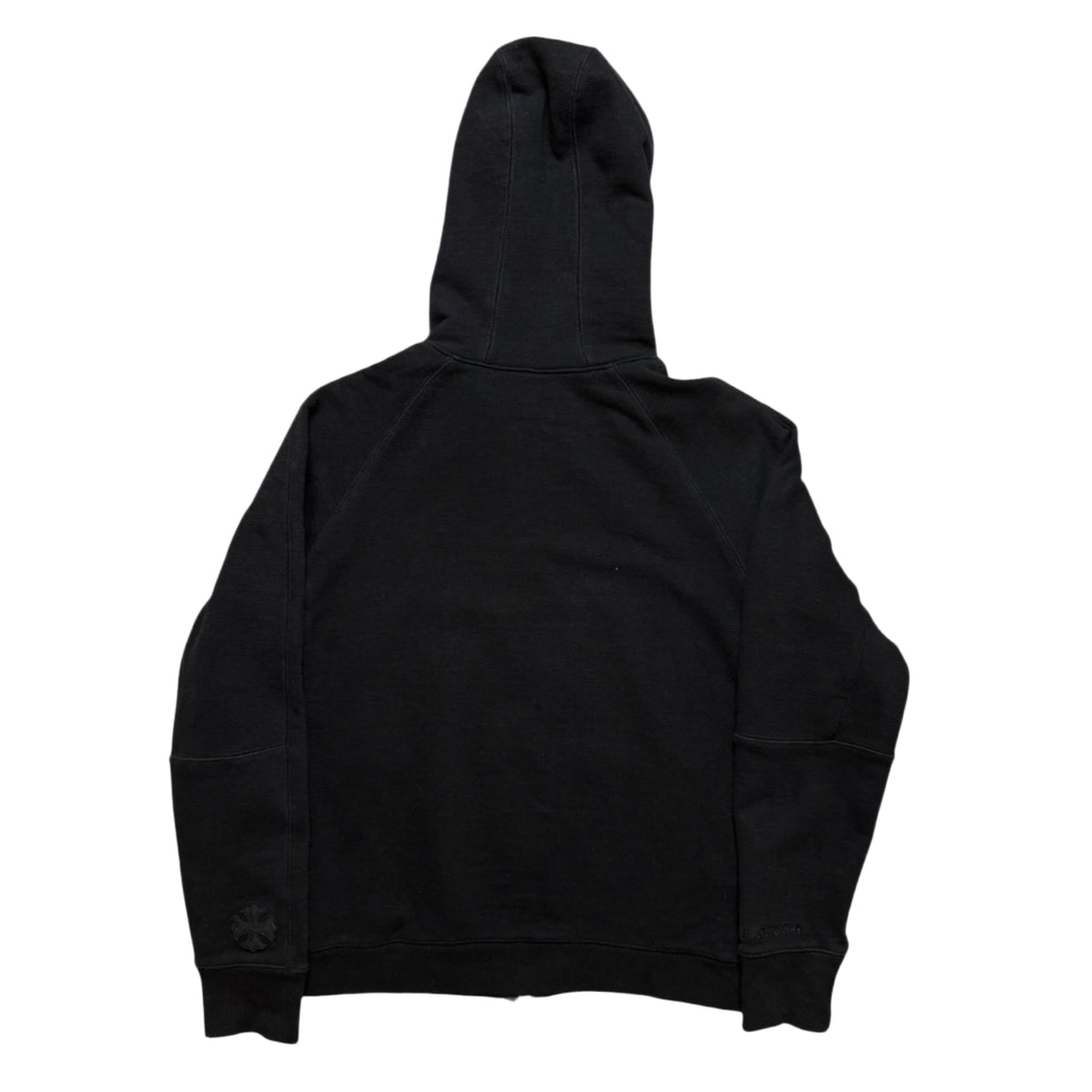 Chrome Hearts Fuck You Embroidered Script Plus Patch Zip Up Hoodie Black