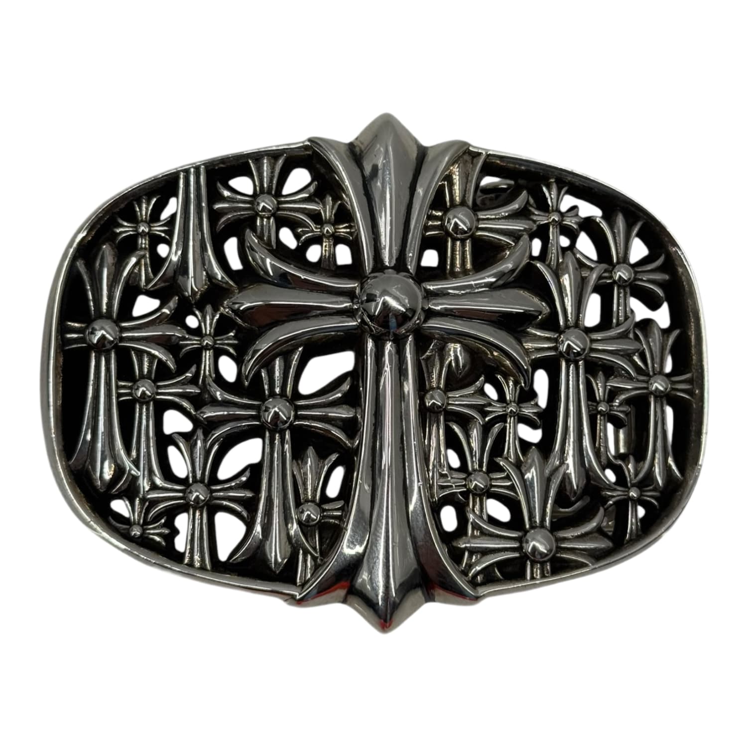 Chrome Hearts Silver Cemetery Buckle