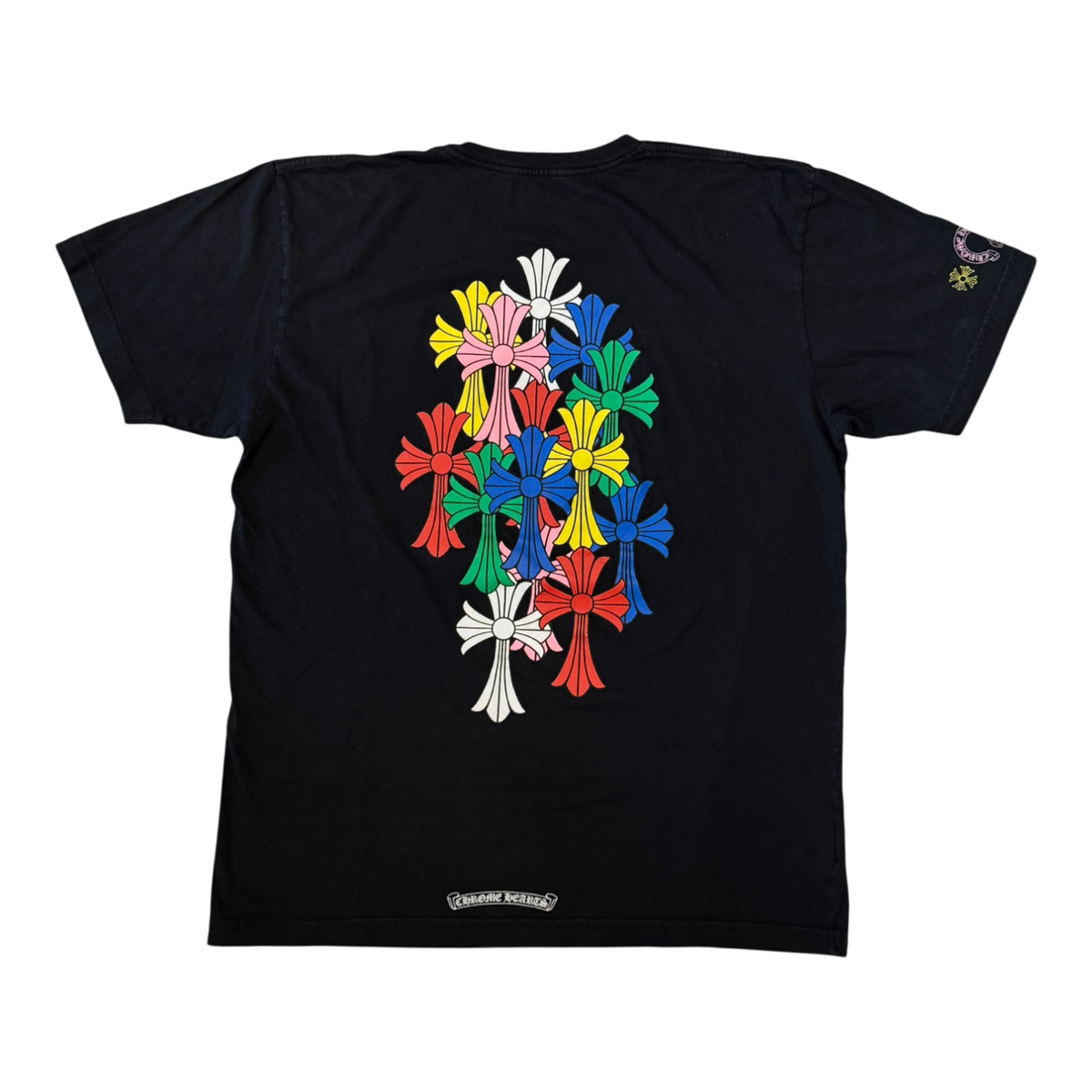 Chrome Hearts Multi Color Cross Cemetery T-shirt Black