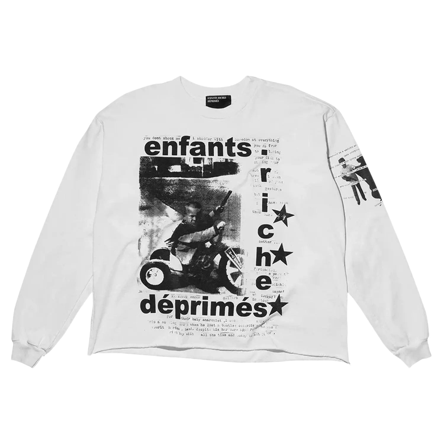 Enfants Riches Déprimés My Underground/Tricycle Long-Sleeve T-Shirt Faded White