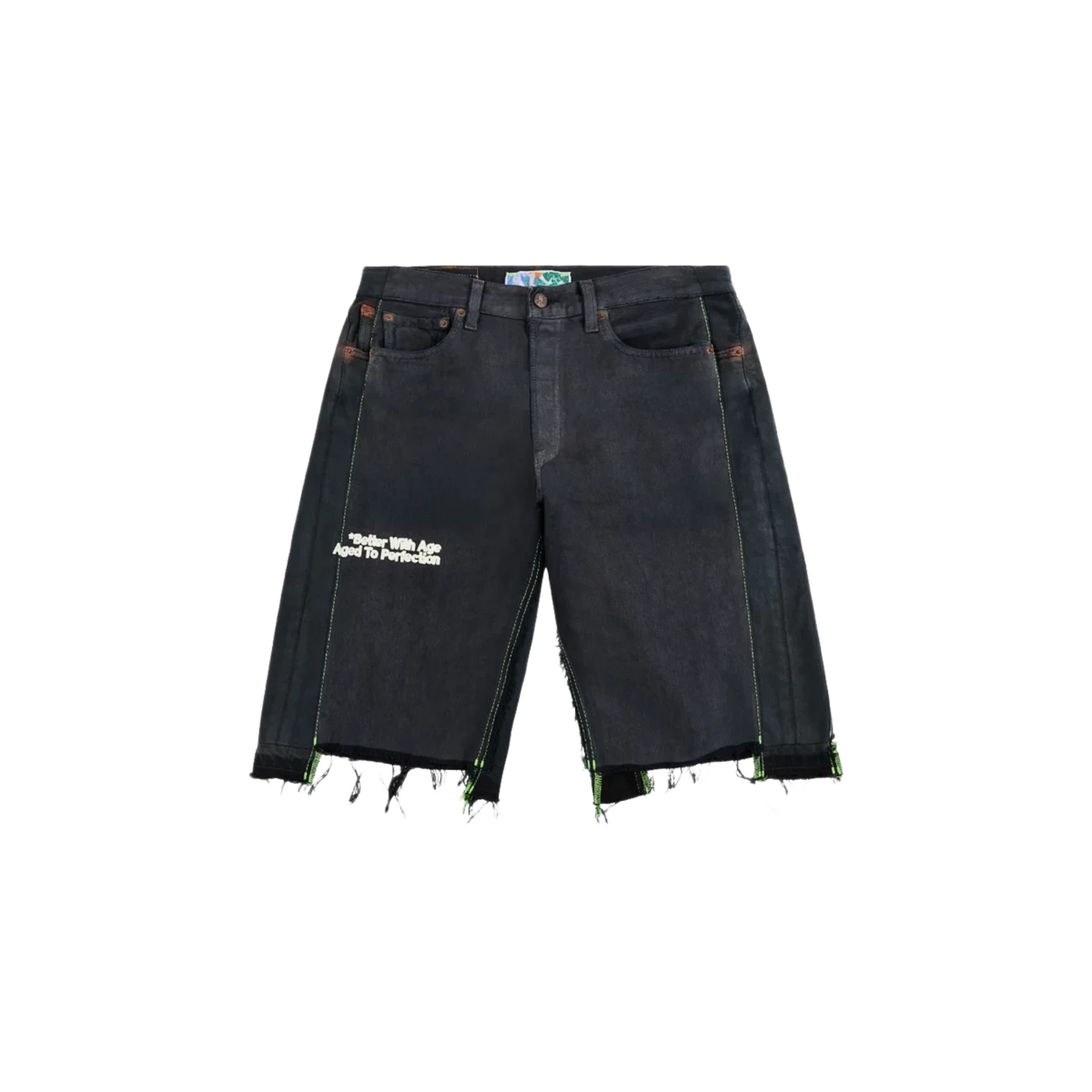 Better With Age Monroe Triple Wide Denim Shorts Black