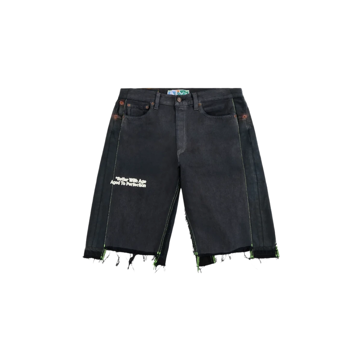 Better With Age Monroe Triple Wide Denim Shorts Black