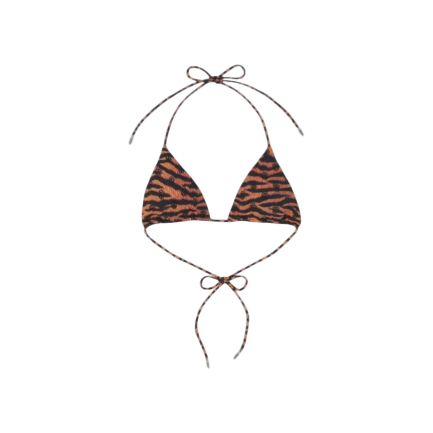 Chrome Hearts x DIB Orange Tiger Bikini Top Orange Tiger CH Dagger Print