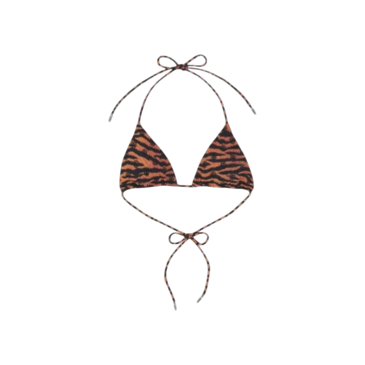 Chrome Hearts x DIB Orange Tiger Bikini Top Orange Tiger CH Dagger Print