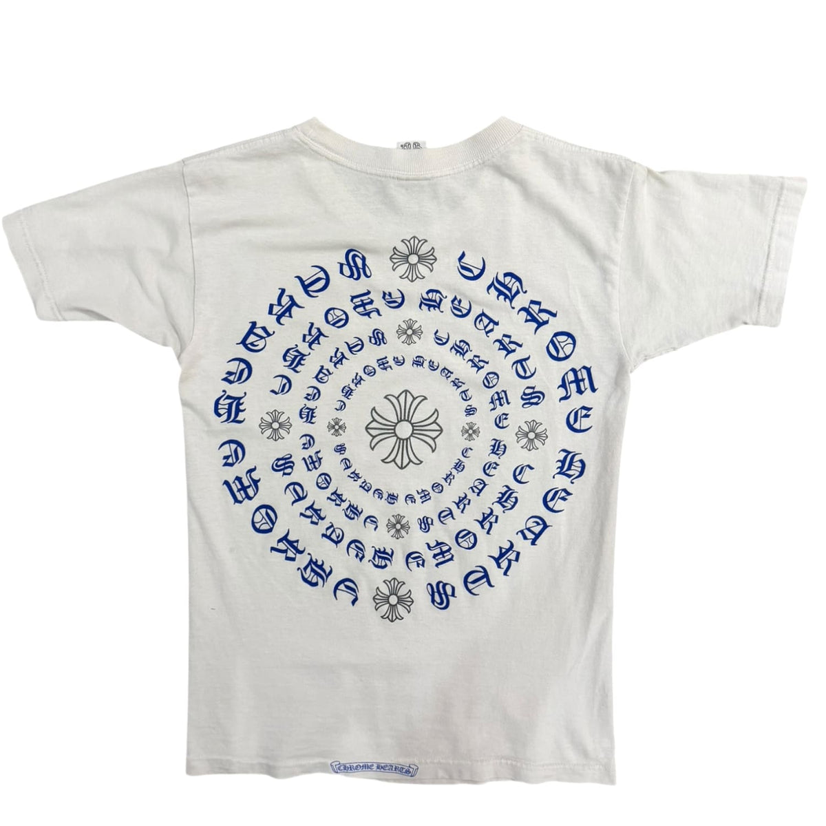 Chrome Hearts Vintage Circle Cross Tee White/Blue