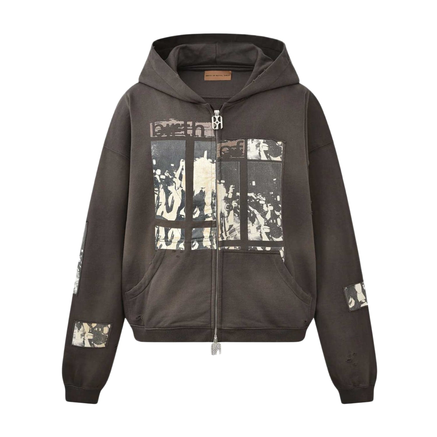 Birth Of Royal Child Flashlight Zip Up Hoodie Black