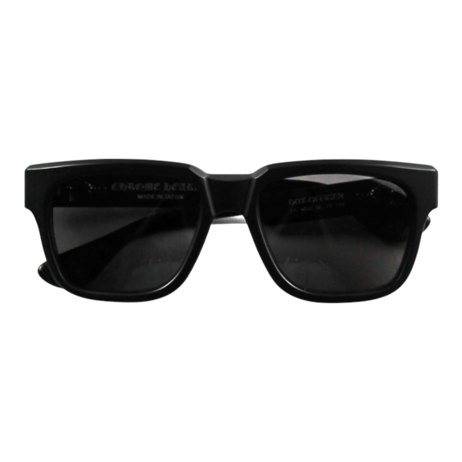 Chrome Hearts Box Officer Matte Black/Black Rhodium Sunglasses