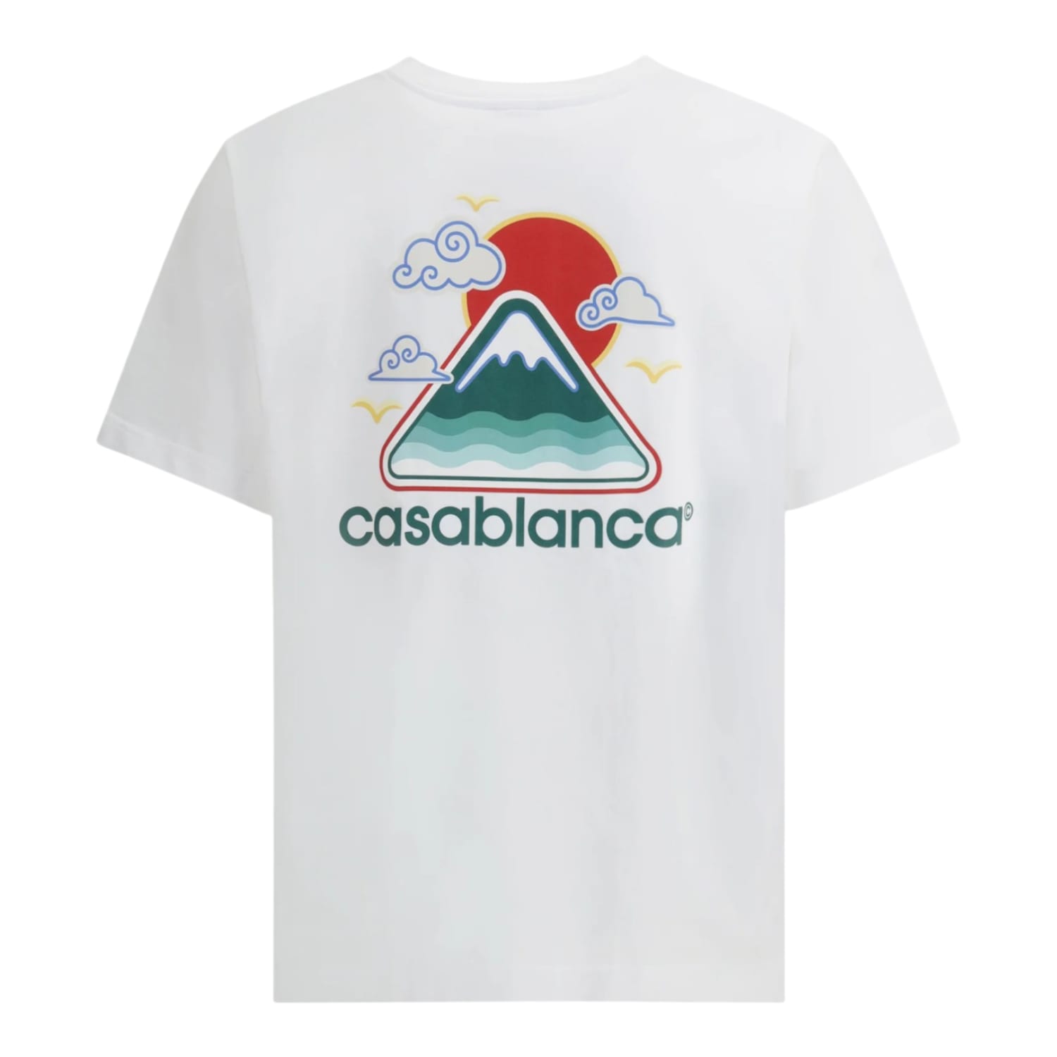 Casablanca Montagne Ondulle Printed T-Shirt White