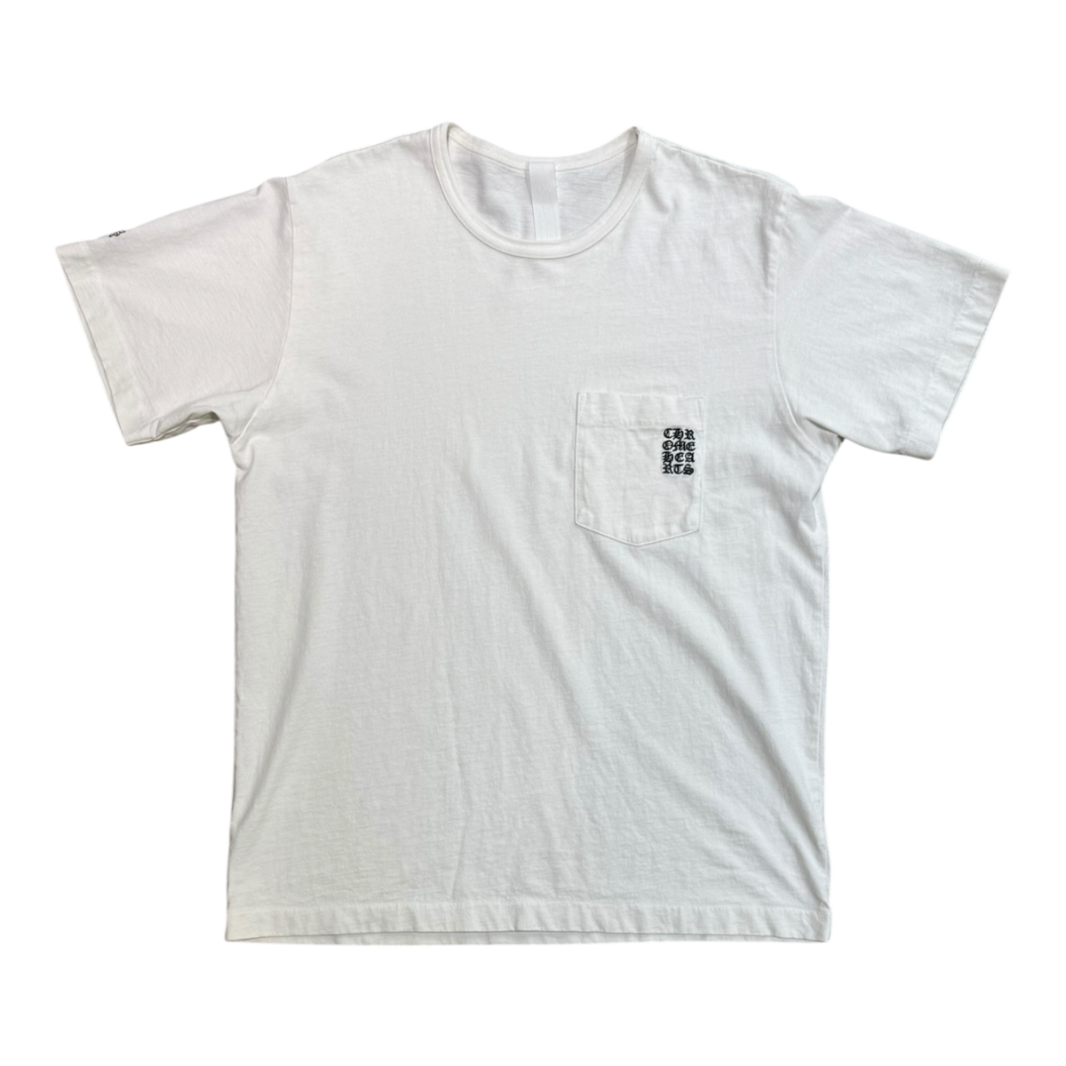 Chrome Hearts GRP Y NOT Embroidered Pocket White T-shirt