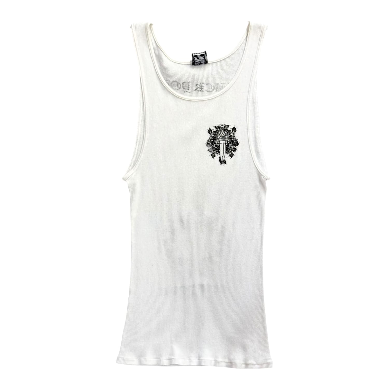 Chrome Hearts Vintage New York Exclusive Fuck You Tank Top White