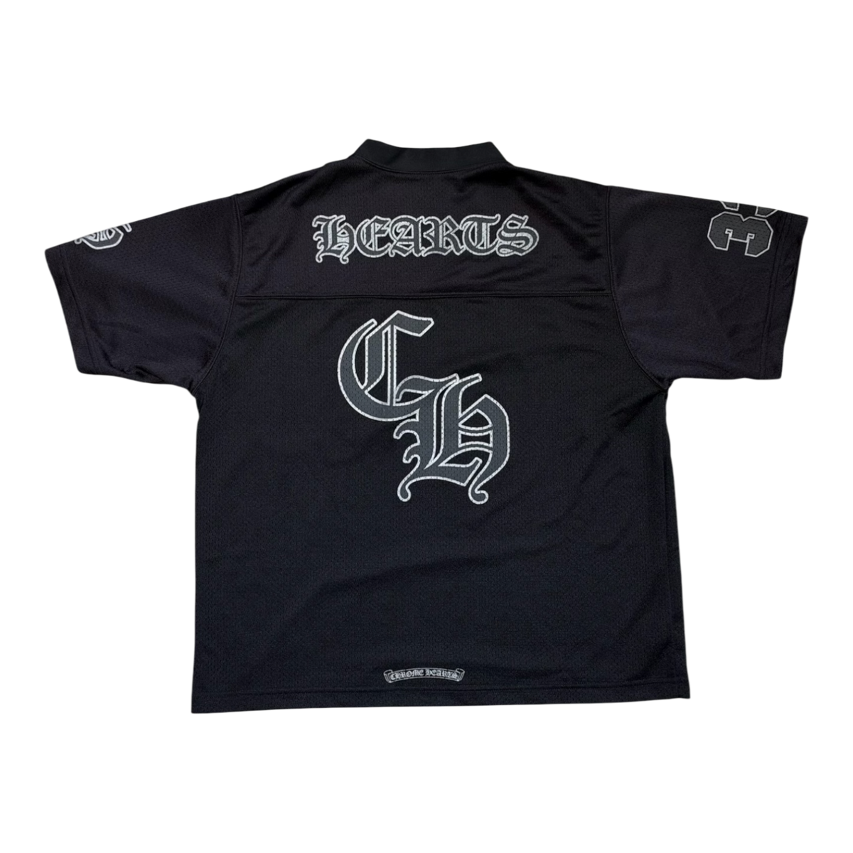 Chrome Hearts Mesh Stadium Football Jersey Black