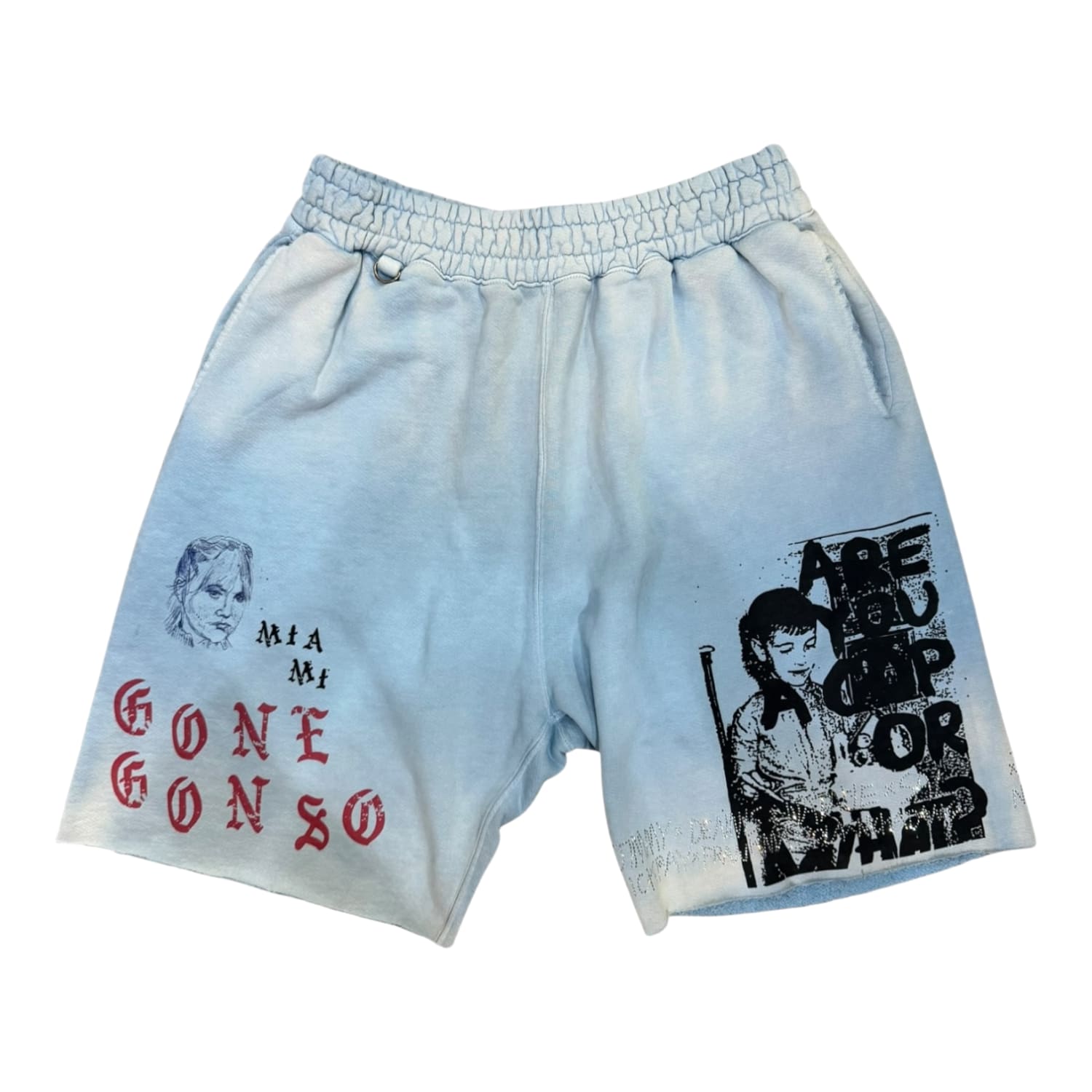 Paly Hollywood Sweat Shorts Baby Blue 1/100