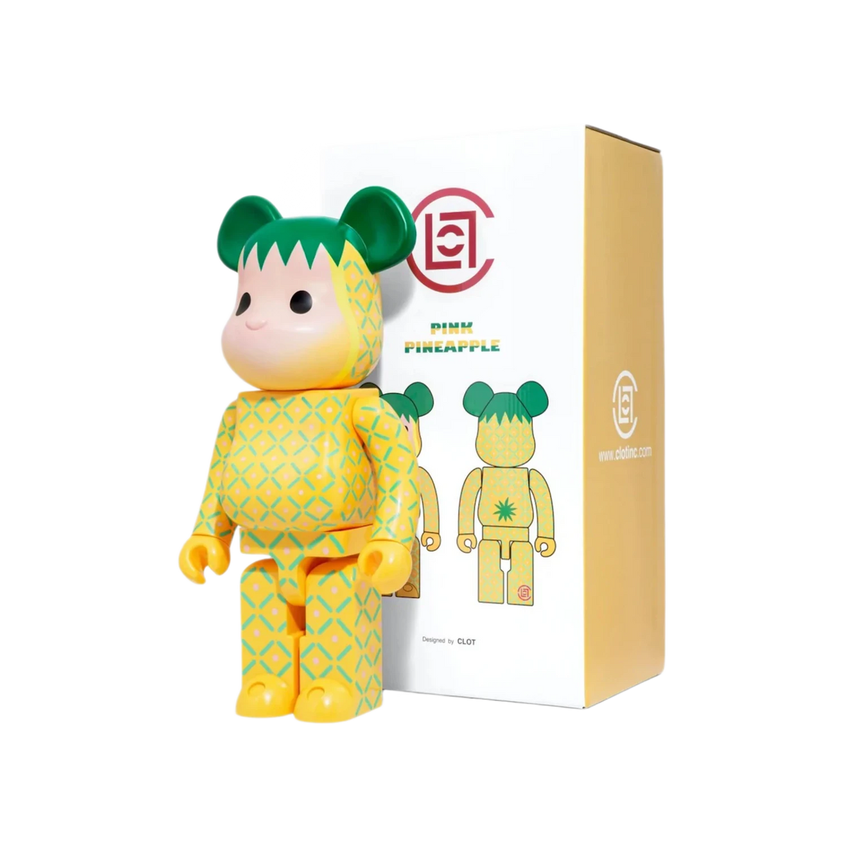 Bearbrick x CLOT Summer Fruits Pink Pineapple 1000%
