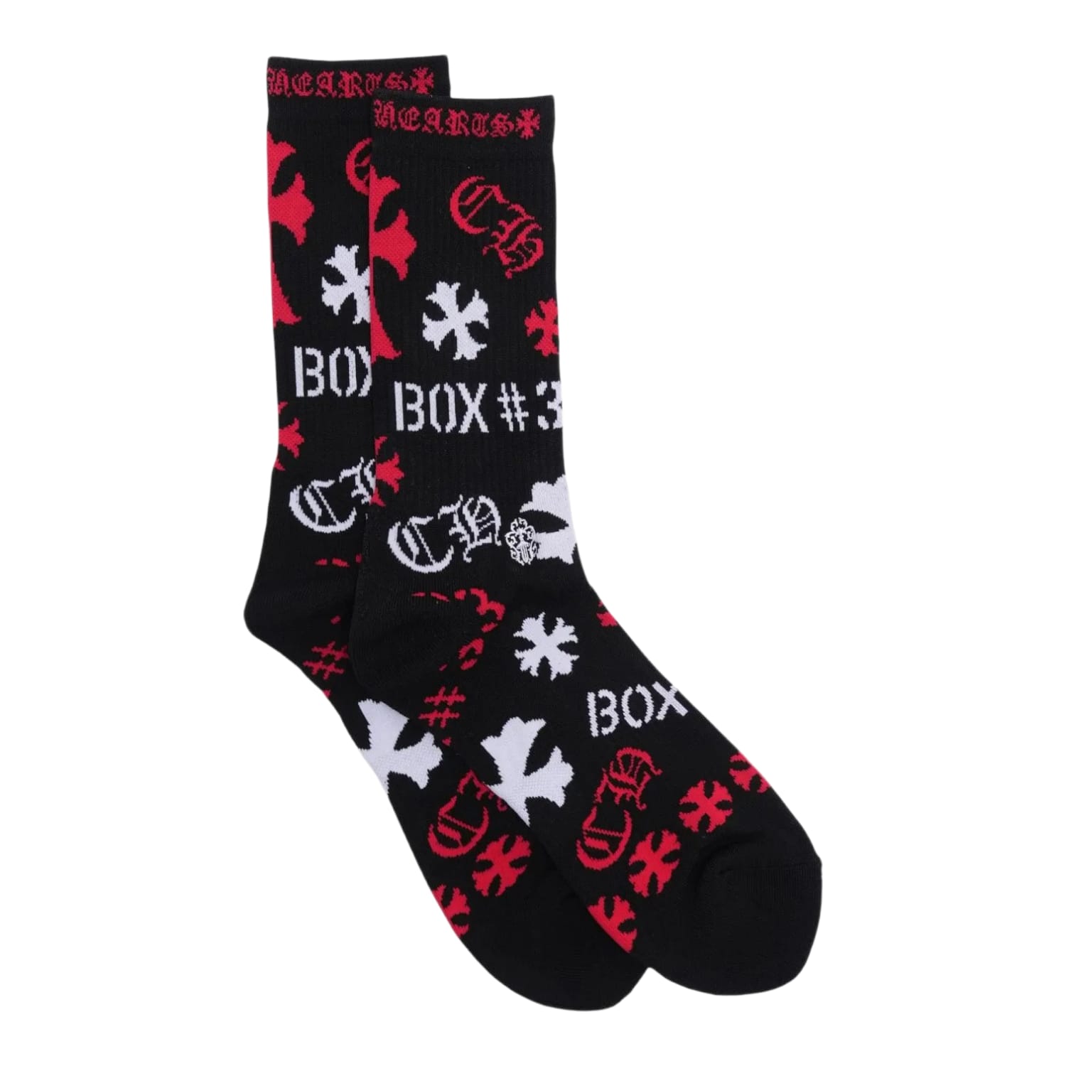 Chrome Hearts Stencil Socks Black