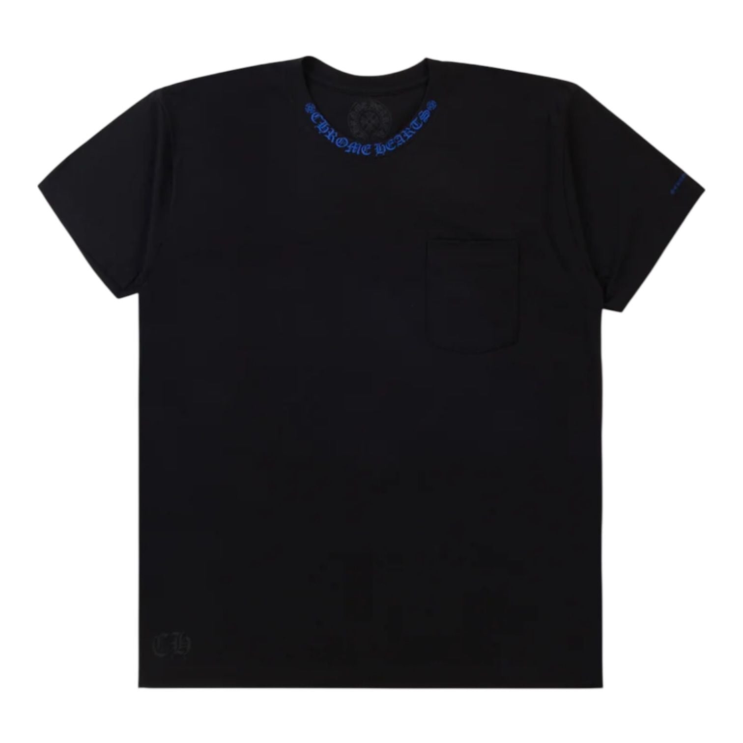 Chrome Hearts Neck Logo T-Shirt Black/Blue