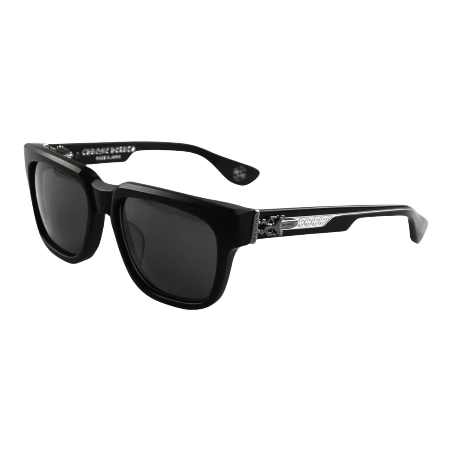 Chrome Hearts Box Officer Matte Black/Black Rhodium Sunglasses