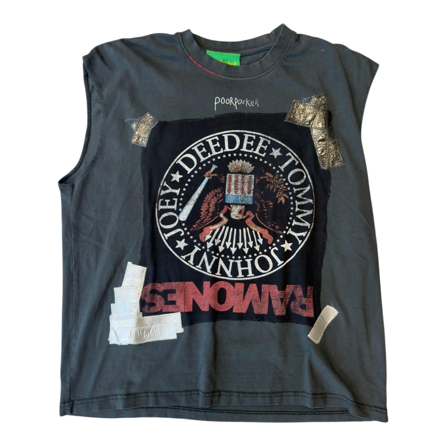 Poor Parker Vintage Ramones Patchwork One Of One Cut-Off