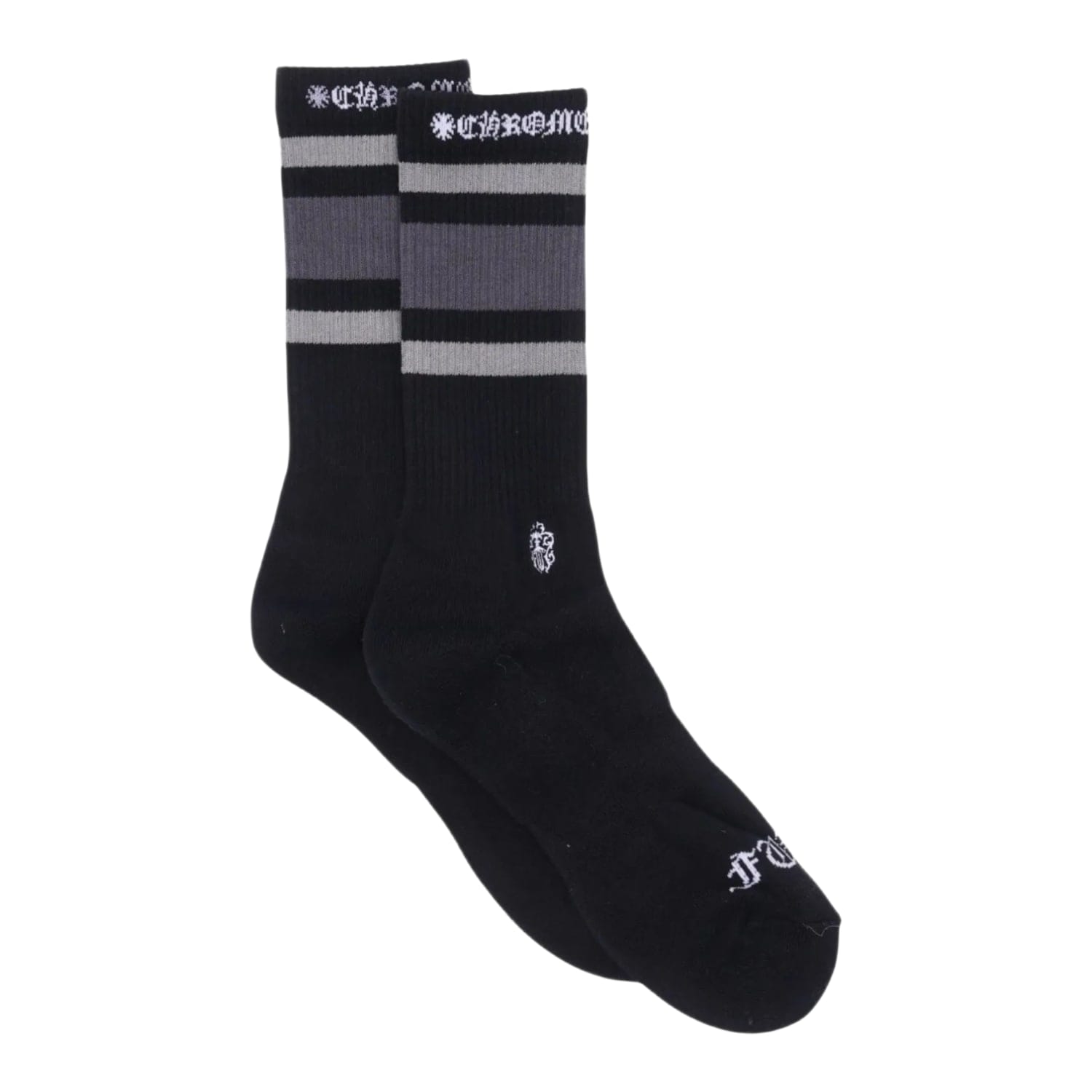 Chrome Hearts Sport Striped Socks Black/Grey