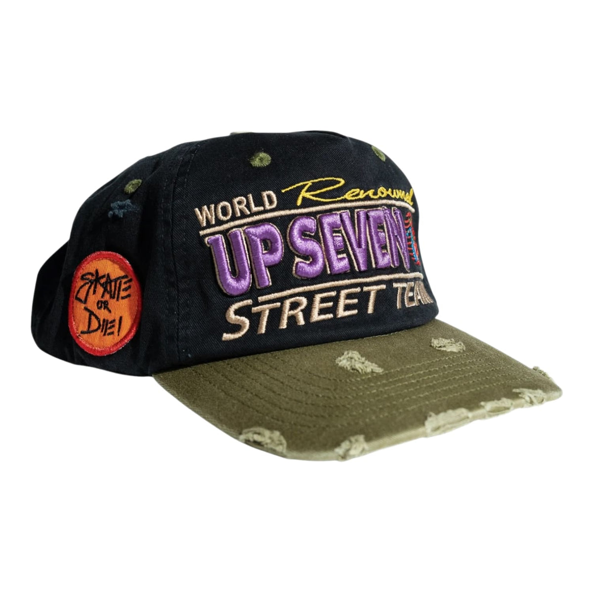 Up7Skate Intl street team snapback black/green