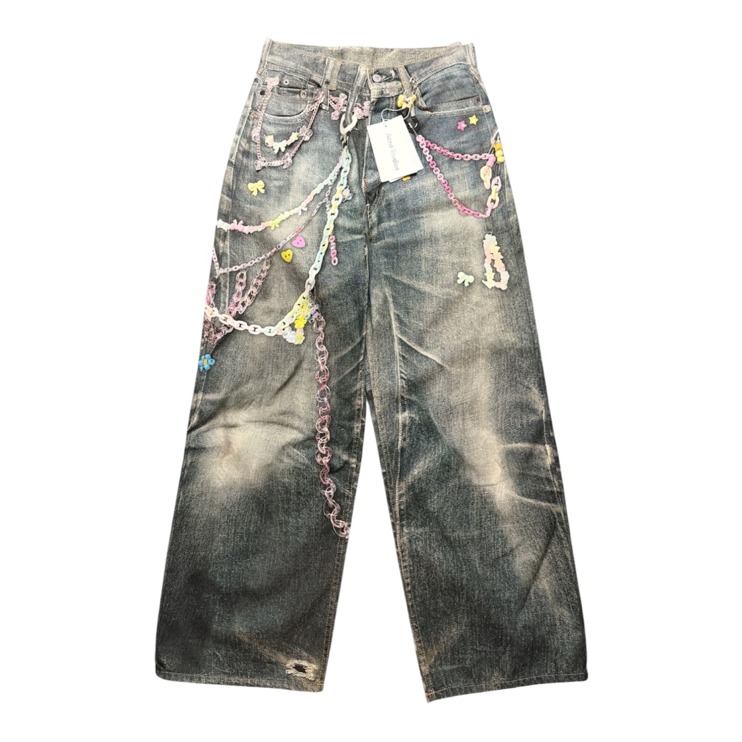 Acne Studios Light Wash Pink Tromp L'oeil 1981 Jeans