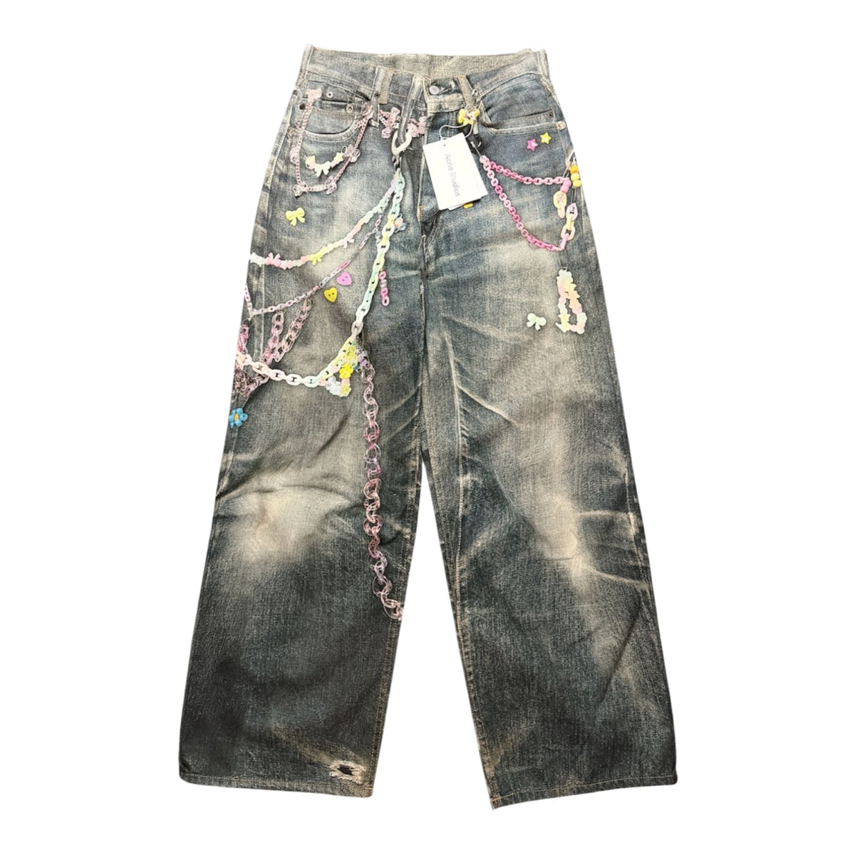 Acne Studios Light Wash Pink Tromp L'oeil 1981 Jeans