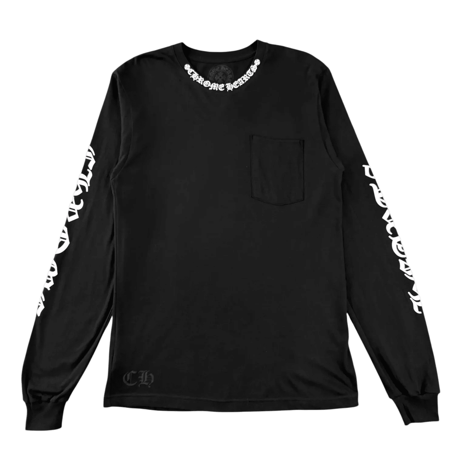 Chrome Hearts Neck Logo Long-Sleeve T-Shirt Black